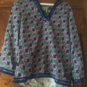 Jules Reid - JR- Tunic with velvet trim